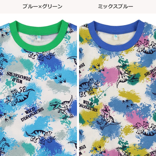 ペイント恐竜半袖Tシャツ