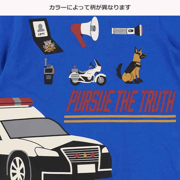 はたらくくるまプリント半袖Tシャツ