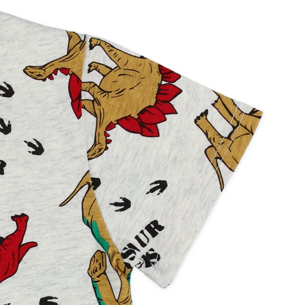 恐竜・はたらくくるま総柄半袖Tシャツ