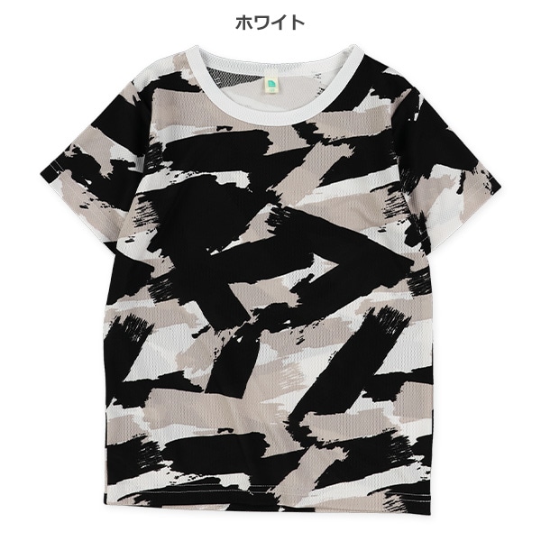 メッシュペンキ半袖Tシャツ