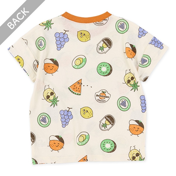 野菜フルーツ総柄半袖Tシャツ
