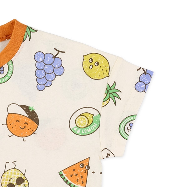 野菜フルーツ総柄半袖Tシャツ