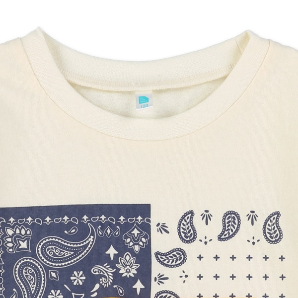 ペイズリー半袖Tシャツ
