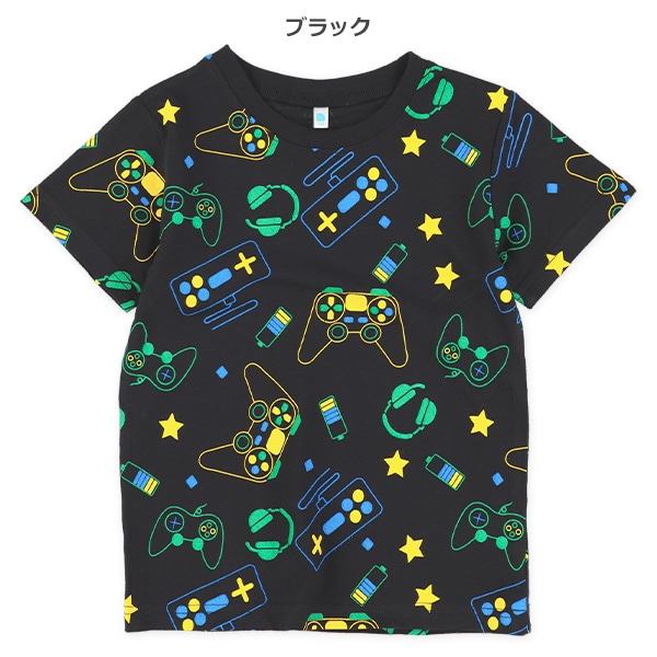 ゲーム総柄半袖Tシャツ