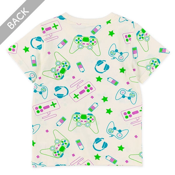 ゲーム総柄半袖Tシャツ