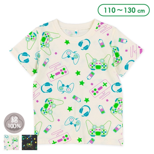 ゲーム総柄半袖Tシャツ