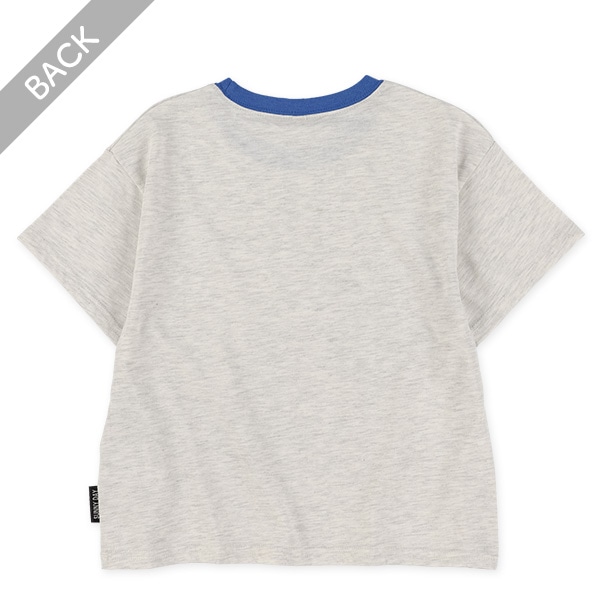 風景プリント半袖Tシャツ