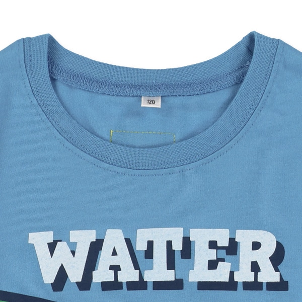 フルーツロゴプリントドロップショルダー半袖Tシャツ