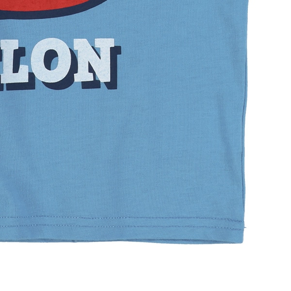 フルーツロゴプリントドロップショルダー半袖Tシャツ