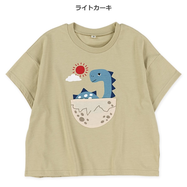 恐竜ポケットビックシルエット半袖Tシャツ