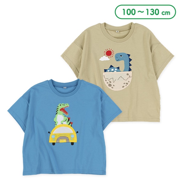 恐竜ポケットビックシルエット半袖Tシャツ