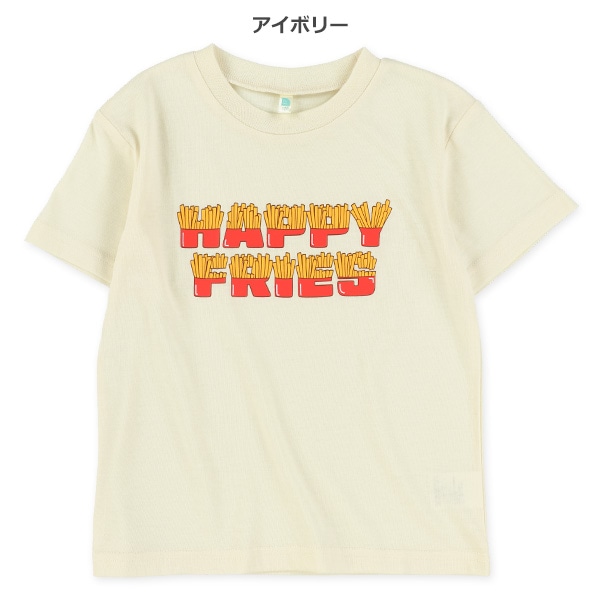 ポテトロゴプリント半袖Tシャツ