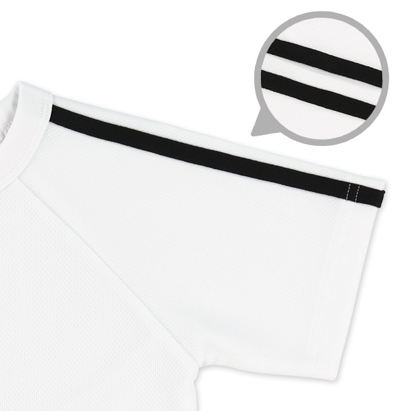 ポリエステルメッシュ肩ラインラグラン半袖Tシャツ