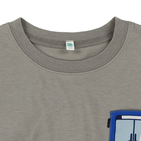 のりもの胸ポケット半袖Tシャツ