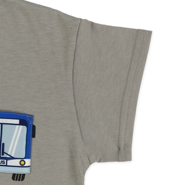 のりもの胸ポケット半袖Tシャツ