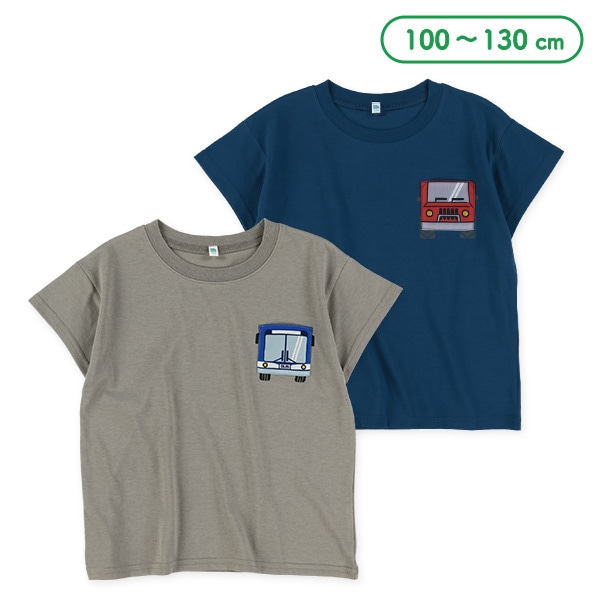 くるま胸ポケット半袖Tシャツ