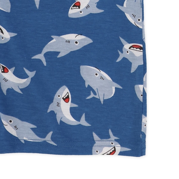 サメ総柄半袖Tシャツ