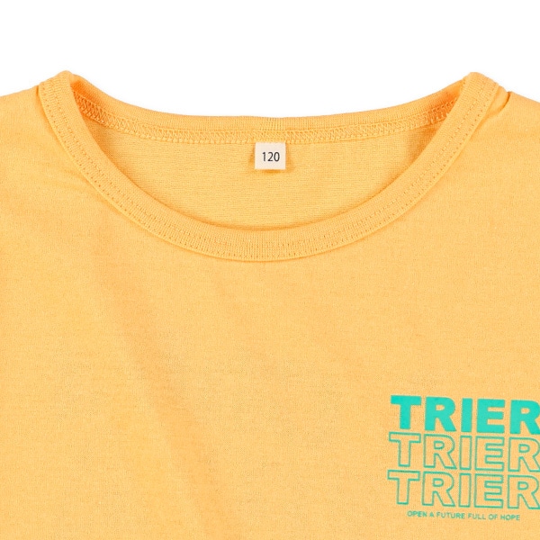 ロゴ前後プリント半袖Tシャツ