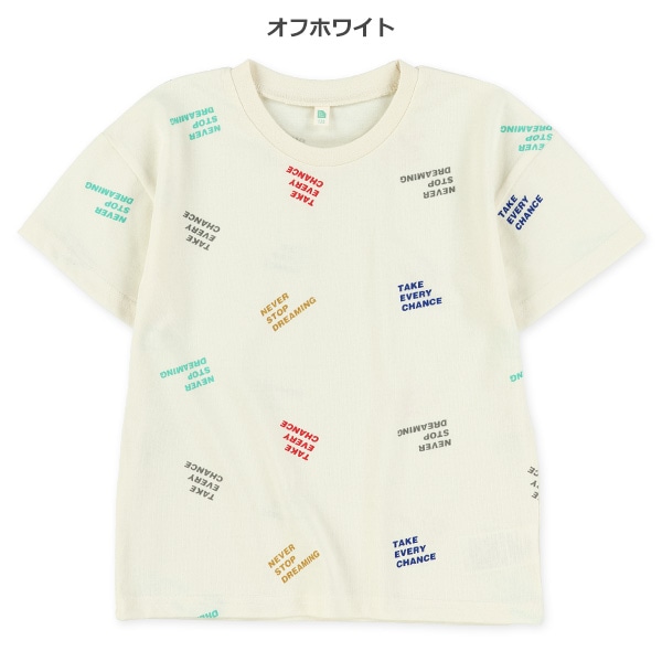ロゴ総柄半袖Tシャツ
