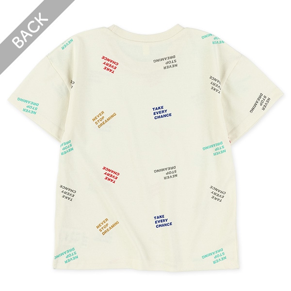 ロゴ総柄半袖Tシャツ