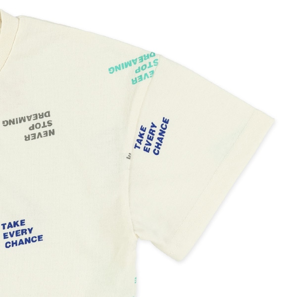 ロゴ総柄半袖Tシャツ