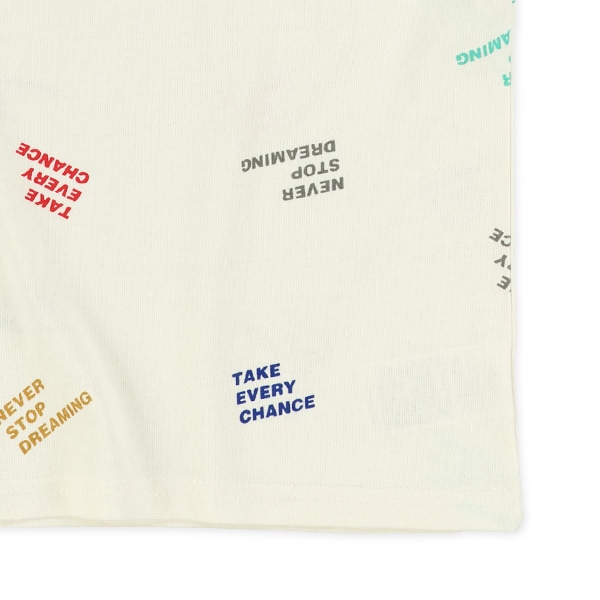 ロゴ総柄半袖Tシャツ