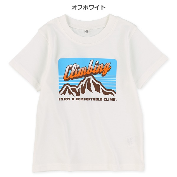 山柄ロゴ半袖Tシャツ