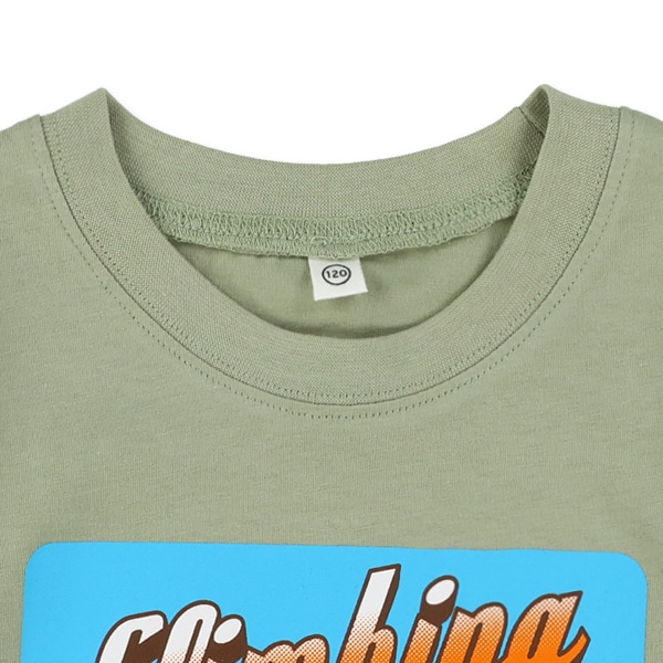 山柄ロゴ半袖Tシャツ