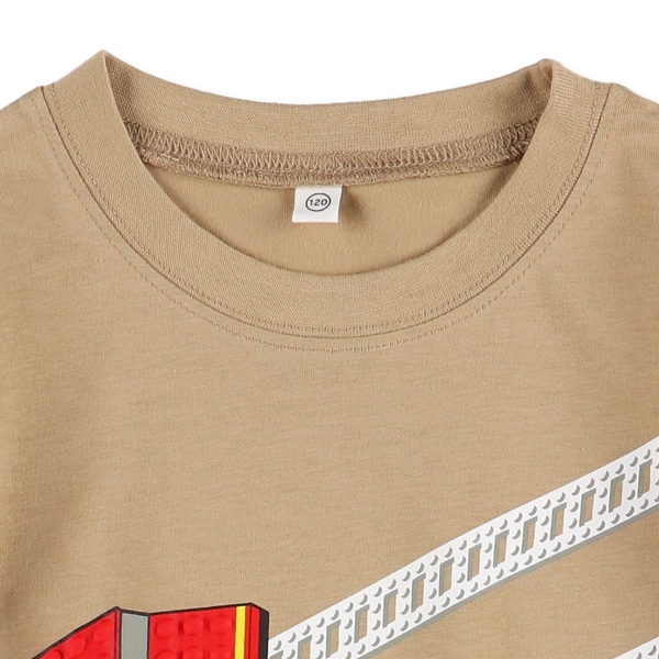 のりものブロック半袖Tシャツ