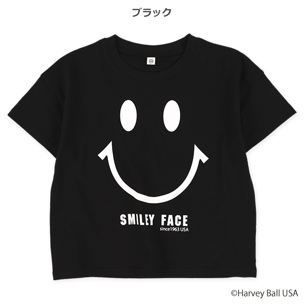 スマイリーフェイス半袖Tシャツ