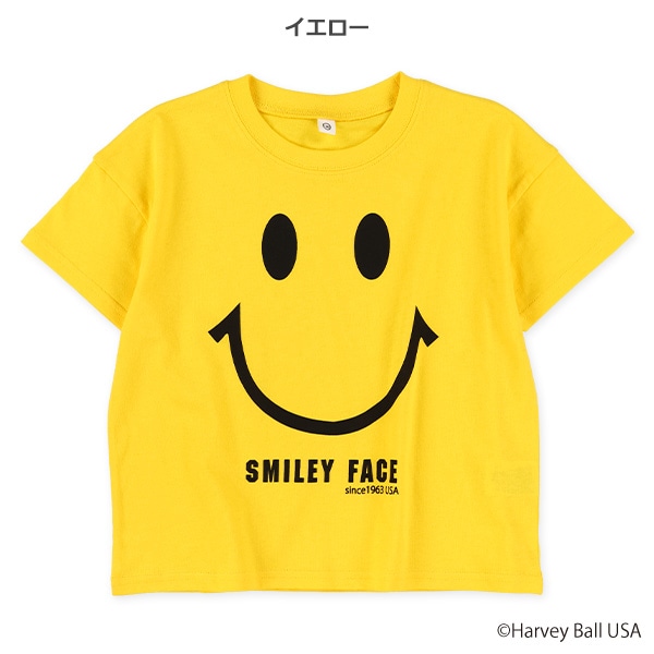 スマイリーフェイス半袖Tシャツ