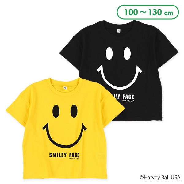 スマイリーフェイス半袖Tシャツ