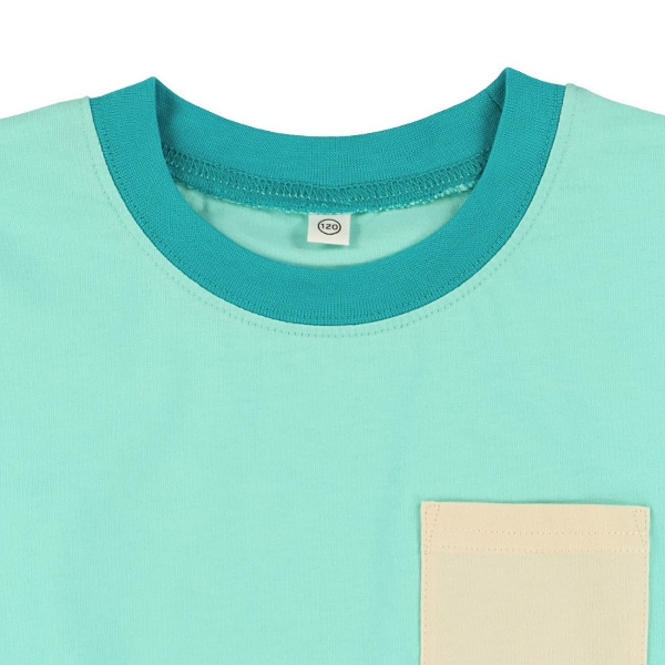 ポケット配色半袖Tシャツ