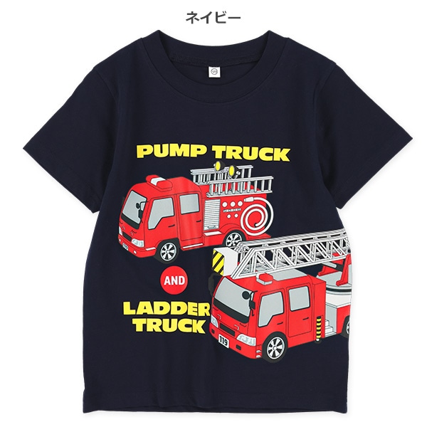 はたらくくるまビッグプリント半袖Tシャツ