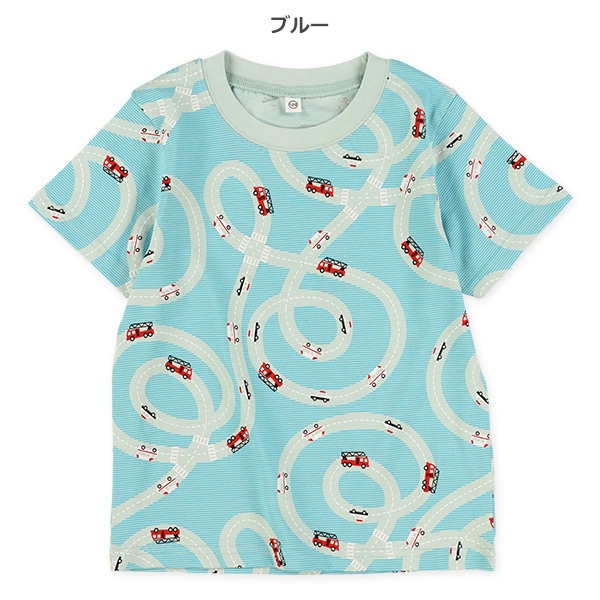 のりもの総柄半袖Tシャツ