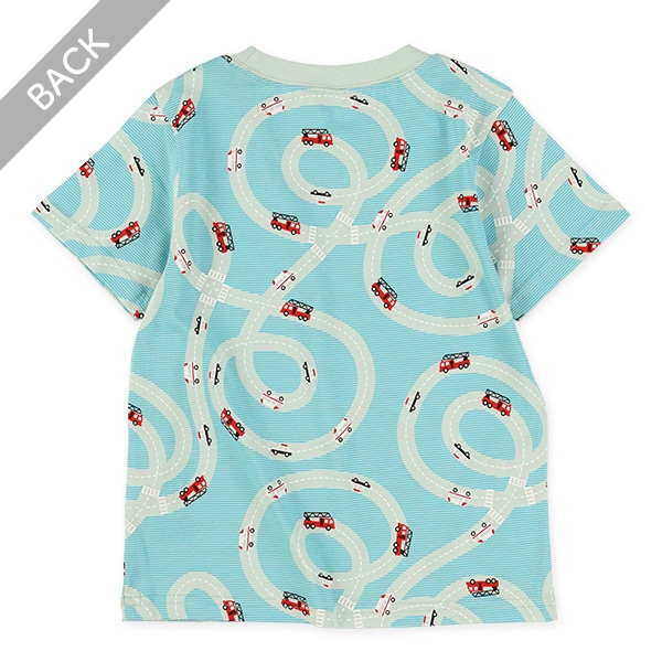 のりもの総柄半袖Tシャツ