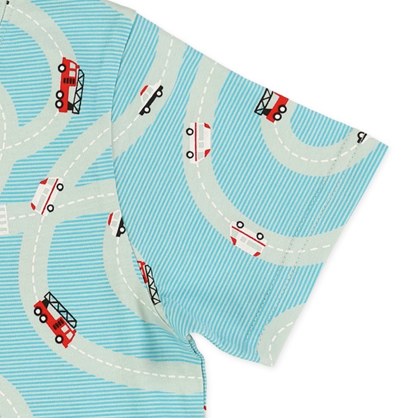 のりもの総柄半袖Tシャツ