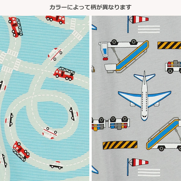 のりもの総柄半袖Tシャツ