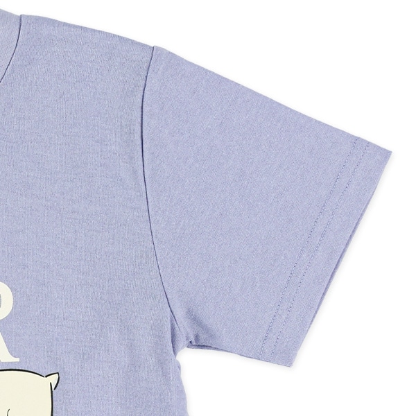 白くまロゴプリント半袖Tシャツ