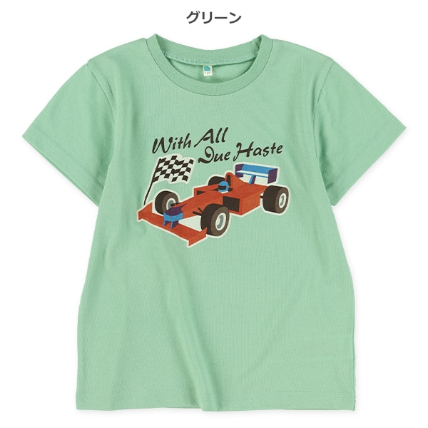 レーシングカー半袖Tシャツ