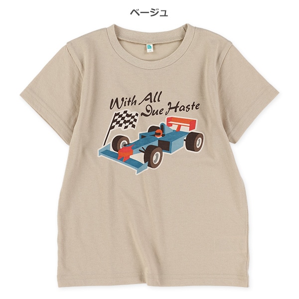 レーシングカー半袖Tシャツ