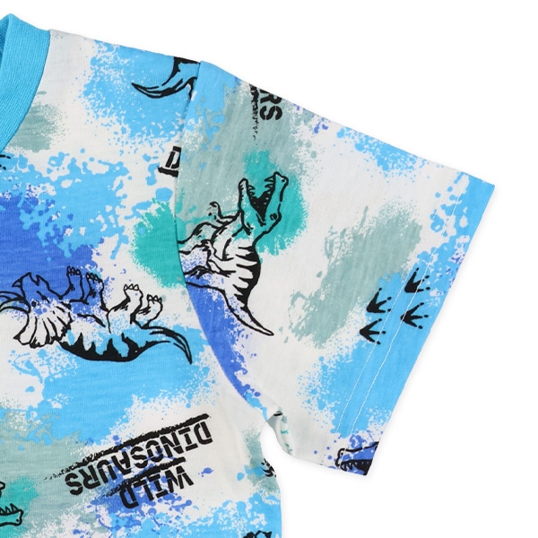 ペイント恐竜半袖Tシャツ