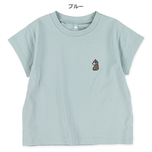 胸ワンポイント刺繍半袖Tシャツ