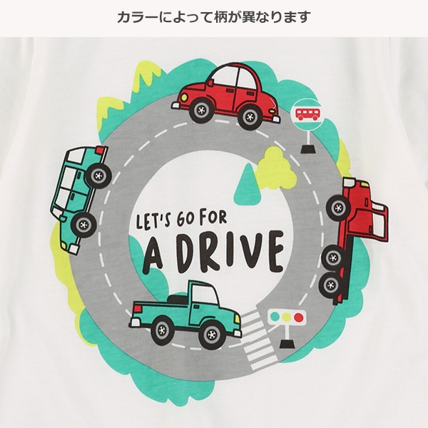 線路サークルプリント半袖Tシャツ