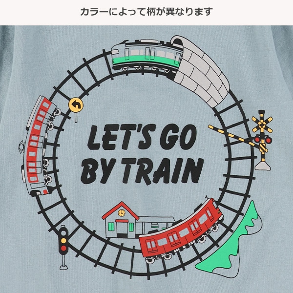 線路サークルプリント半袖Tシャツ