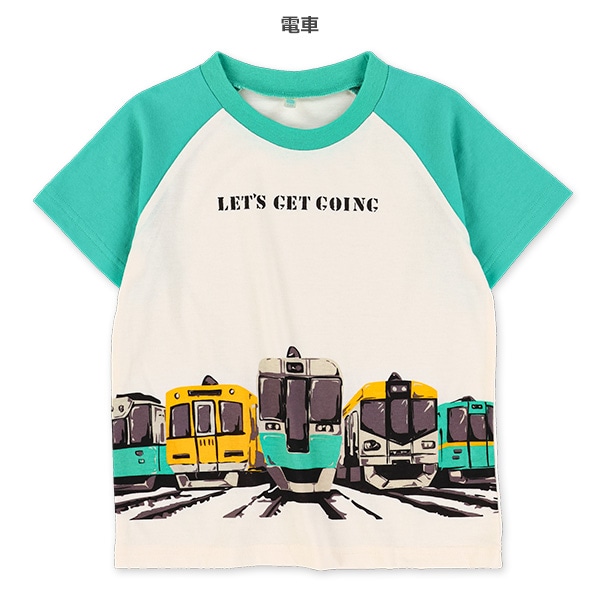 恐竜・のりもの・アニマル大集合半袖Tシャツ