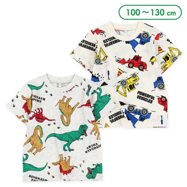 総柄ビッグ半袖Tシャツ