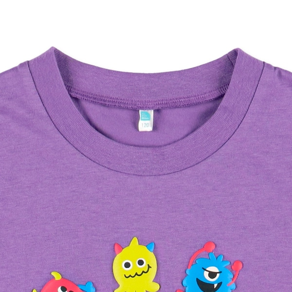 くるま・うみ・モンスター発泡プリント半袖Tシャツ