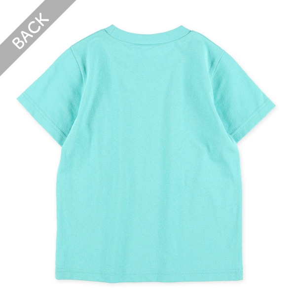 カラフル発泡プリント英字半袖Tシャツ（昆虫・くるま・恐竜・うみ）