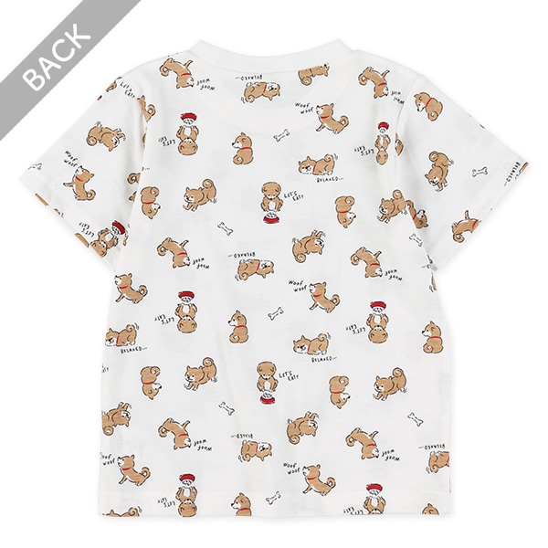 いぬ・昆虫総柄半袖Tシャツ